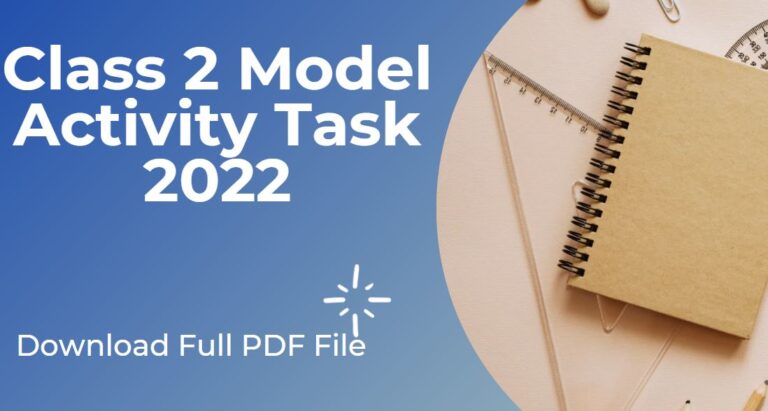 Class 2 Model Activity Task 2022